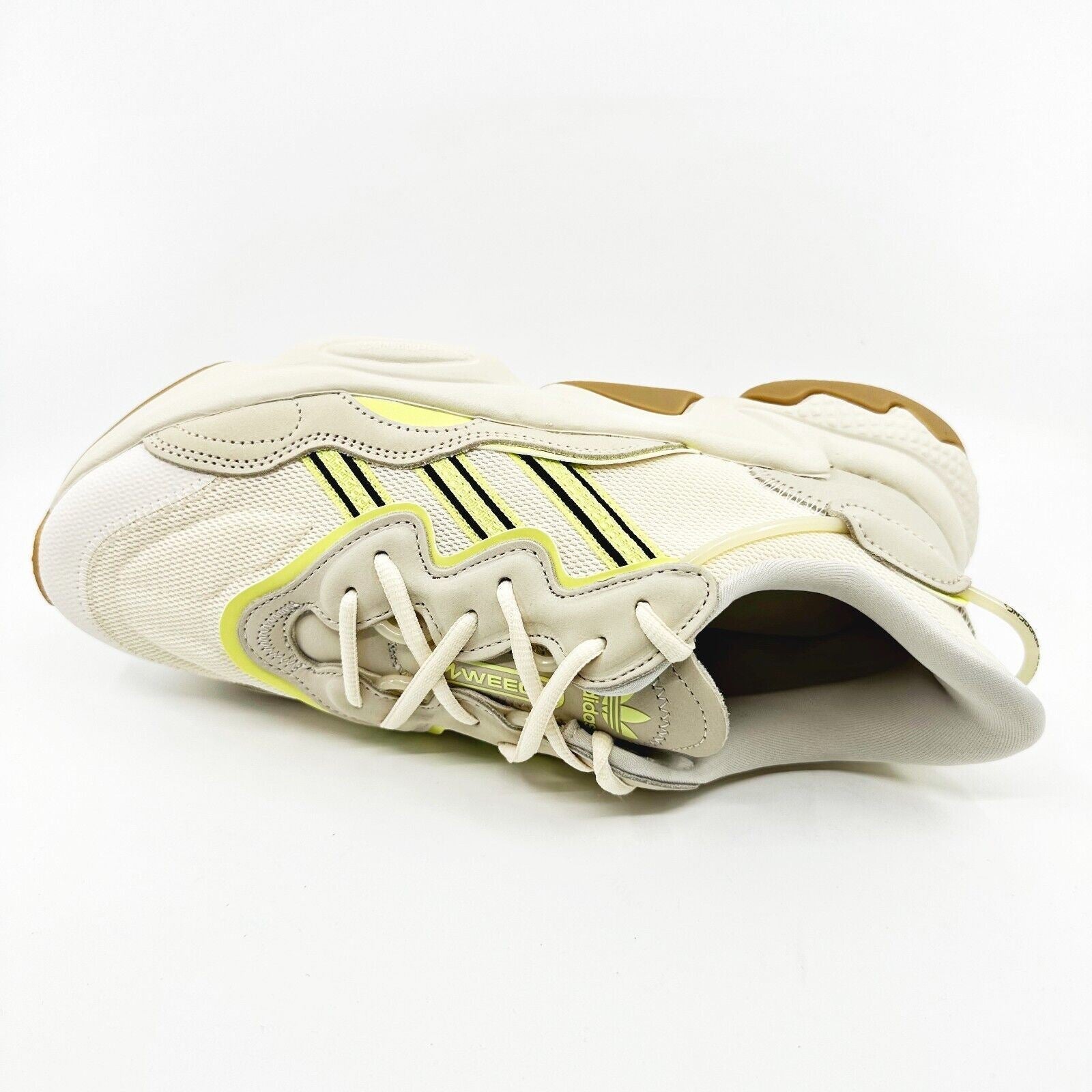 Adidas Originals Ozweego Wonder White Pulse Yellow Womens Sneakers IE7097
