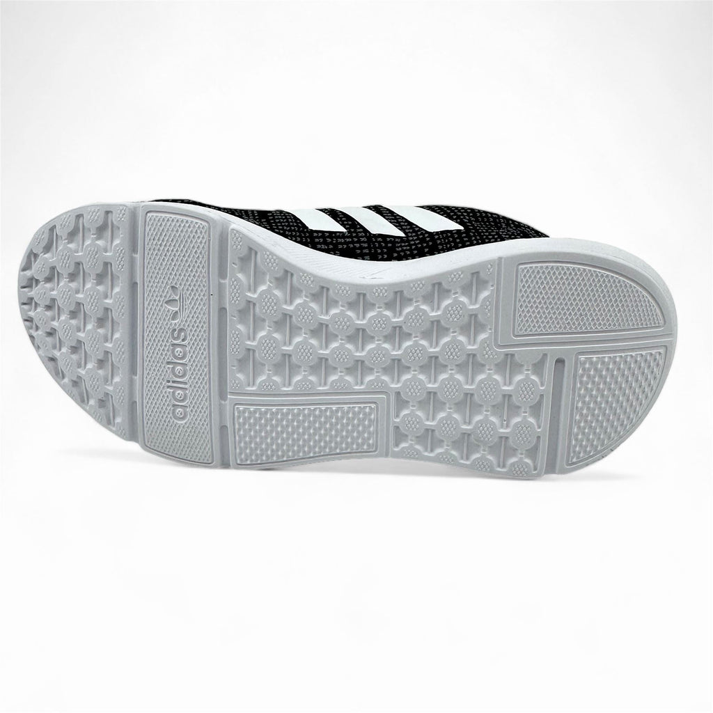 Adidas Swift Run 22 EL Black White Baby Toddler Athletic Sneaker (GW8184)