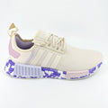 Adidas Originals NMD R1 Wonder White Beige Purple Womens Running Shoes GW5694