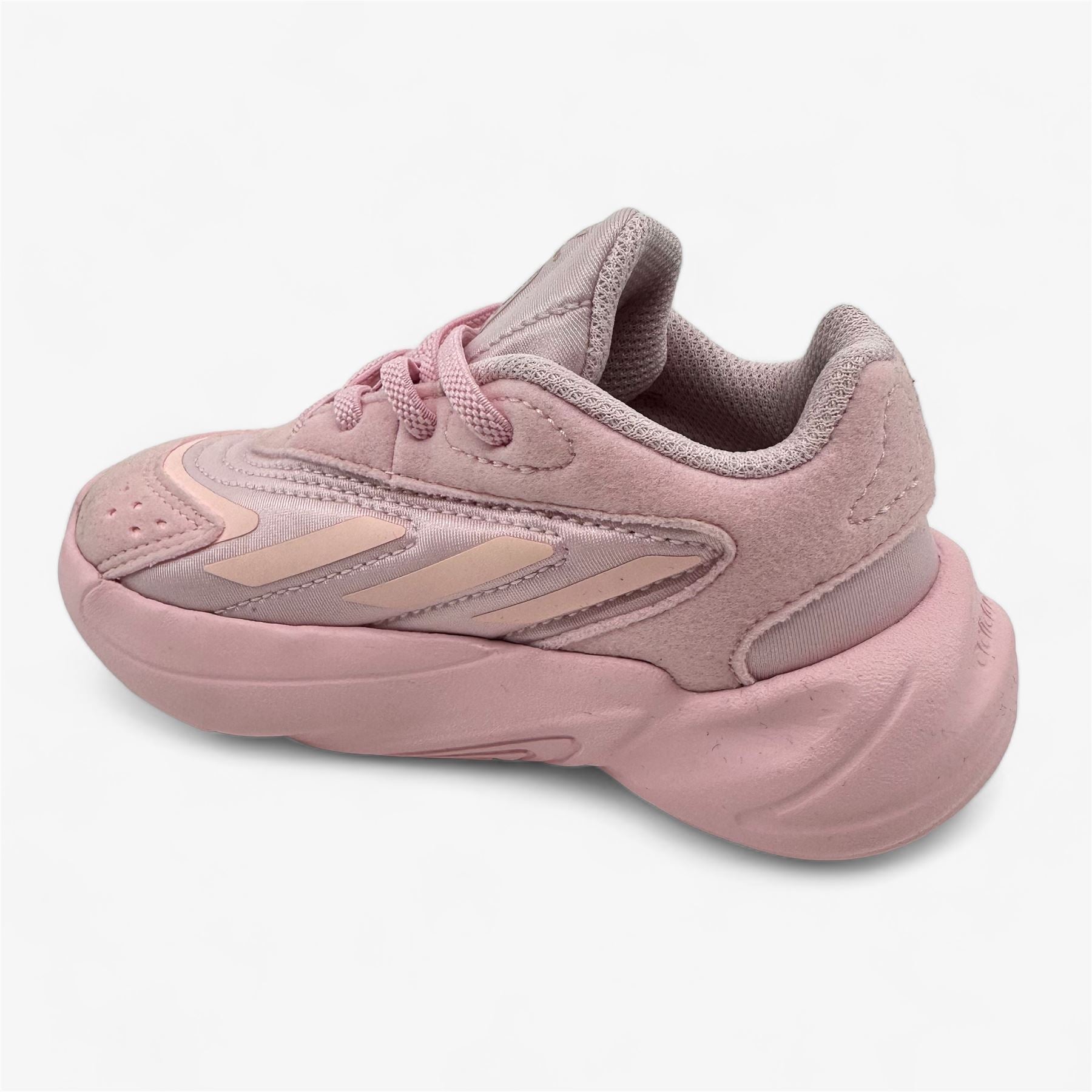 Adidas Ozelia EL Clear Pink Black Toddler Girls Athletic Sneaker (GW8131)