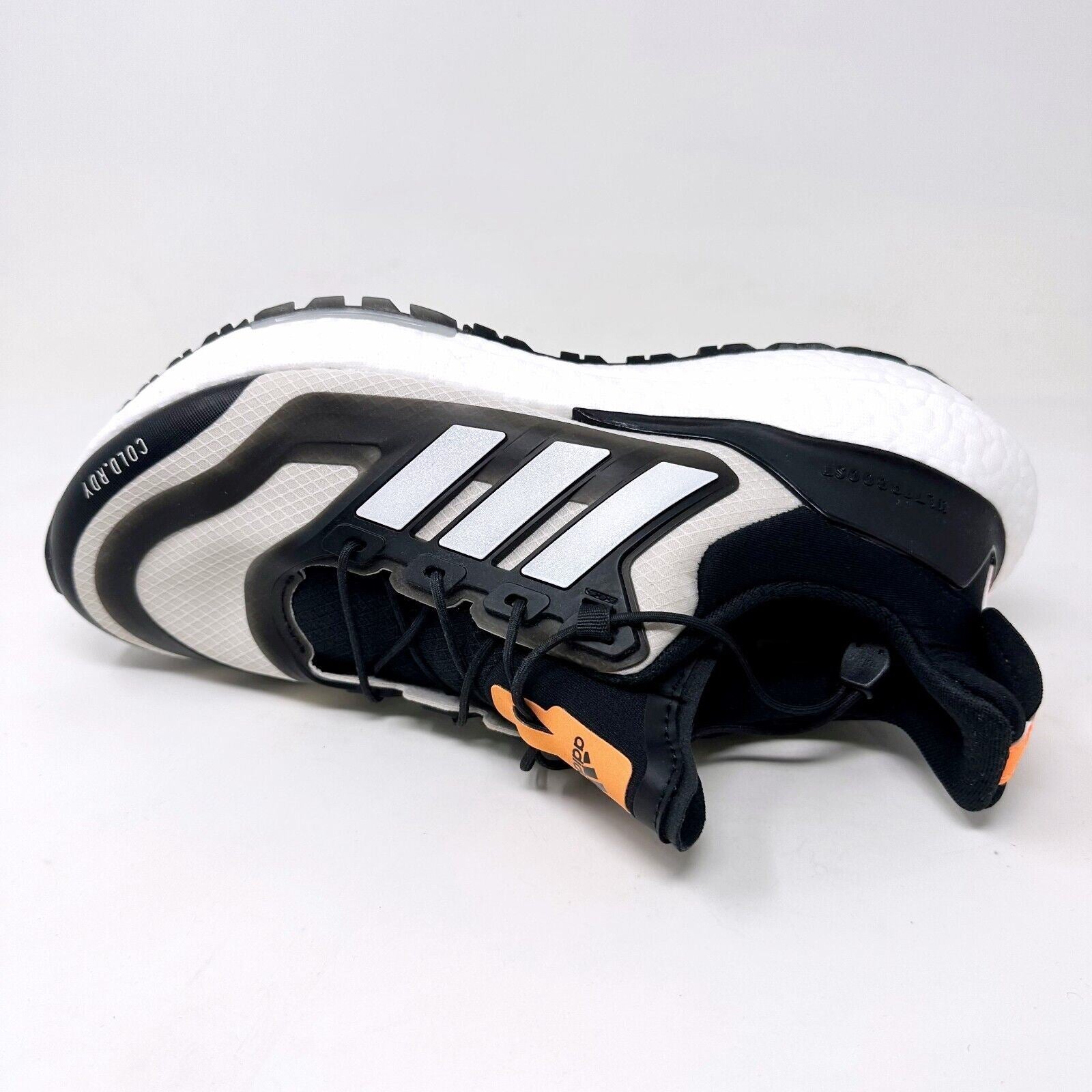 Adidas UltraBoost 22 COLD.RDY 2.0 Black White Orange Womens Running Shoes GX6735
