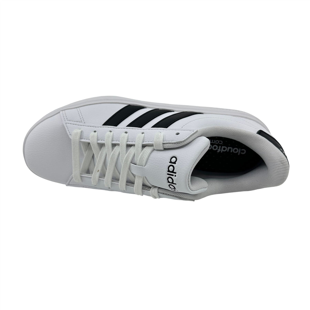 Adidas Grand Court 2.0 Cloud White Black Womens Athletic Sneaker (GW9214)