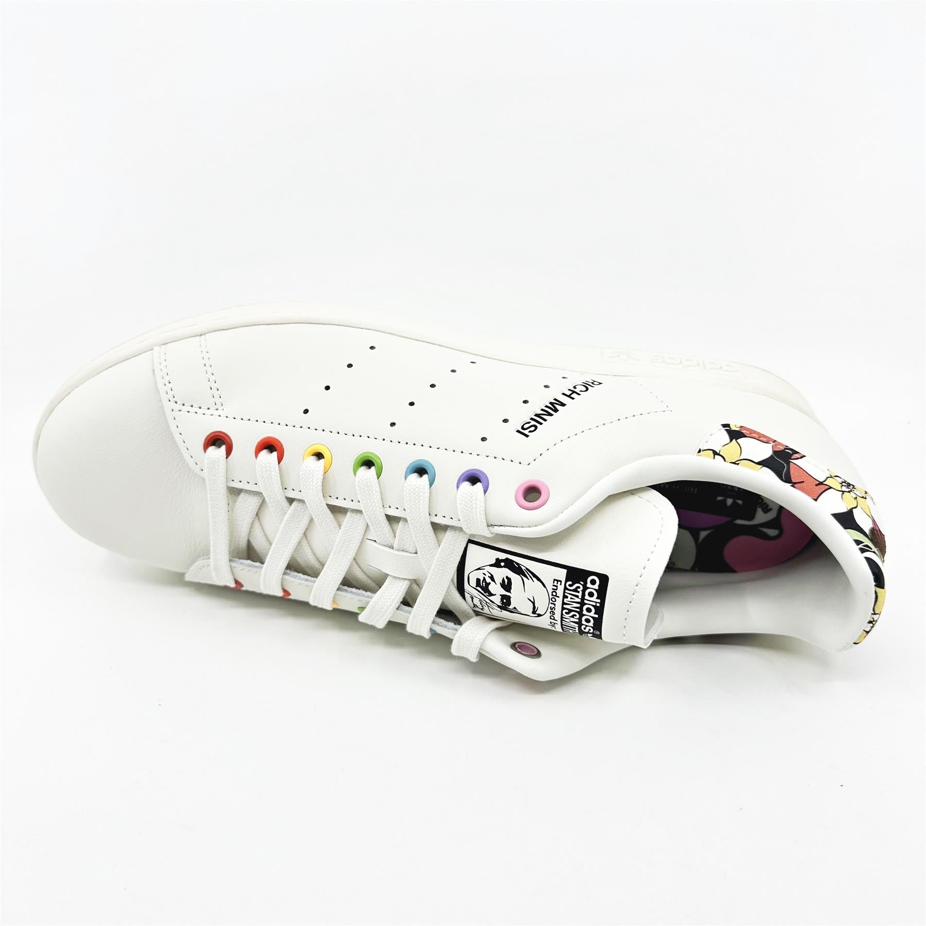 Adidas Stan Smith Pride RM Off White Multicolor Mens Athletic Sneakers (ID7494)