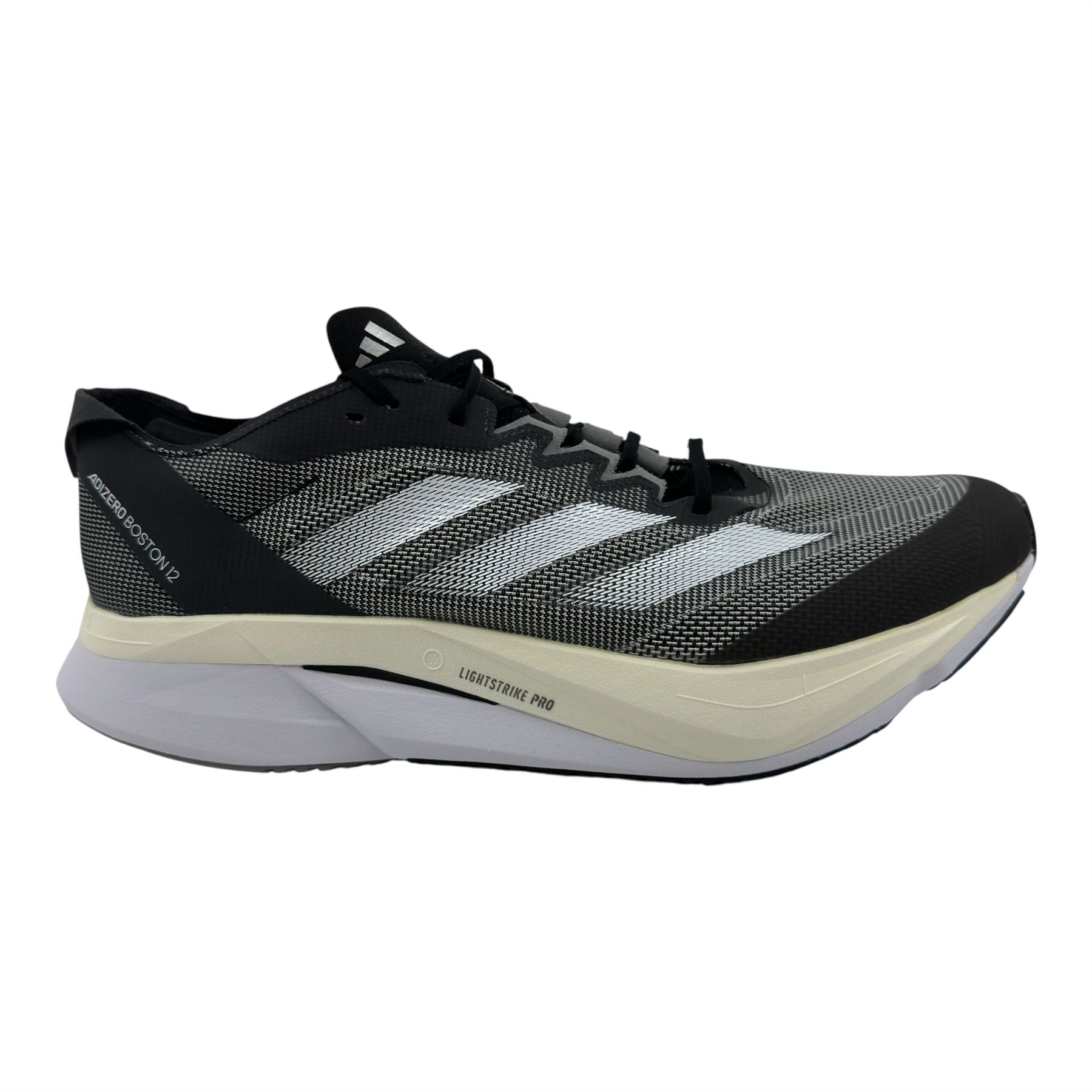 Adidas Adizero Boston 12 Black White Mens Athletic Sneaker (ID4234)