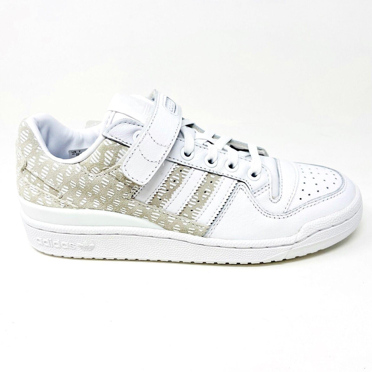 Adidas Originals Forum Low White Gray Womens Size 7 Trainer Sneakers BY9348