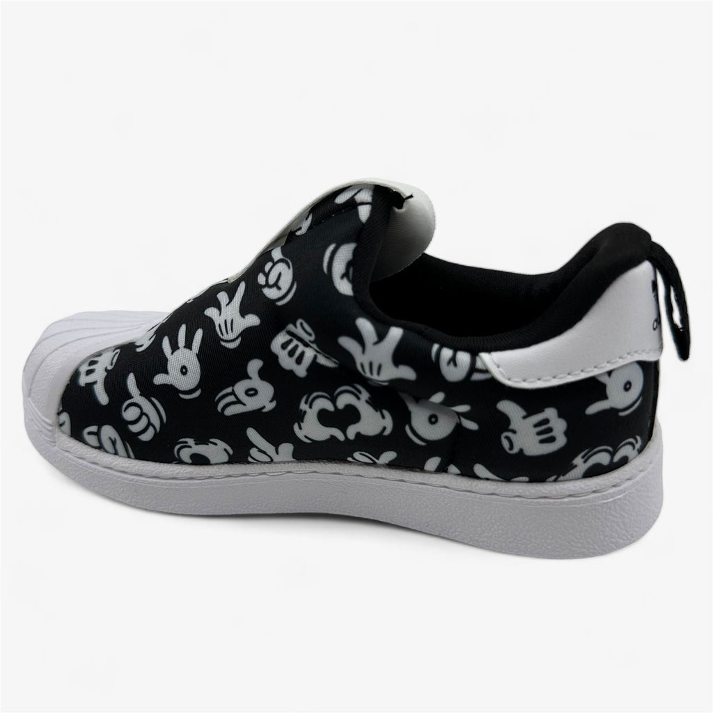 Adidas Superstar 360 Black White Baby Toddler Athletic Disney Sneaker (GX1873)