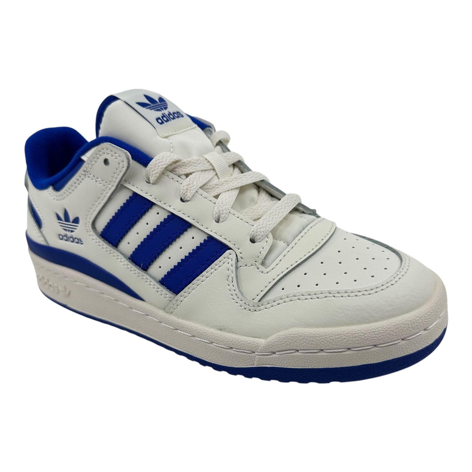 Adidas Forum Low CL White Royal Blue Womens Athletic Sneaker (IH7913)