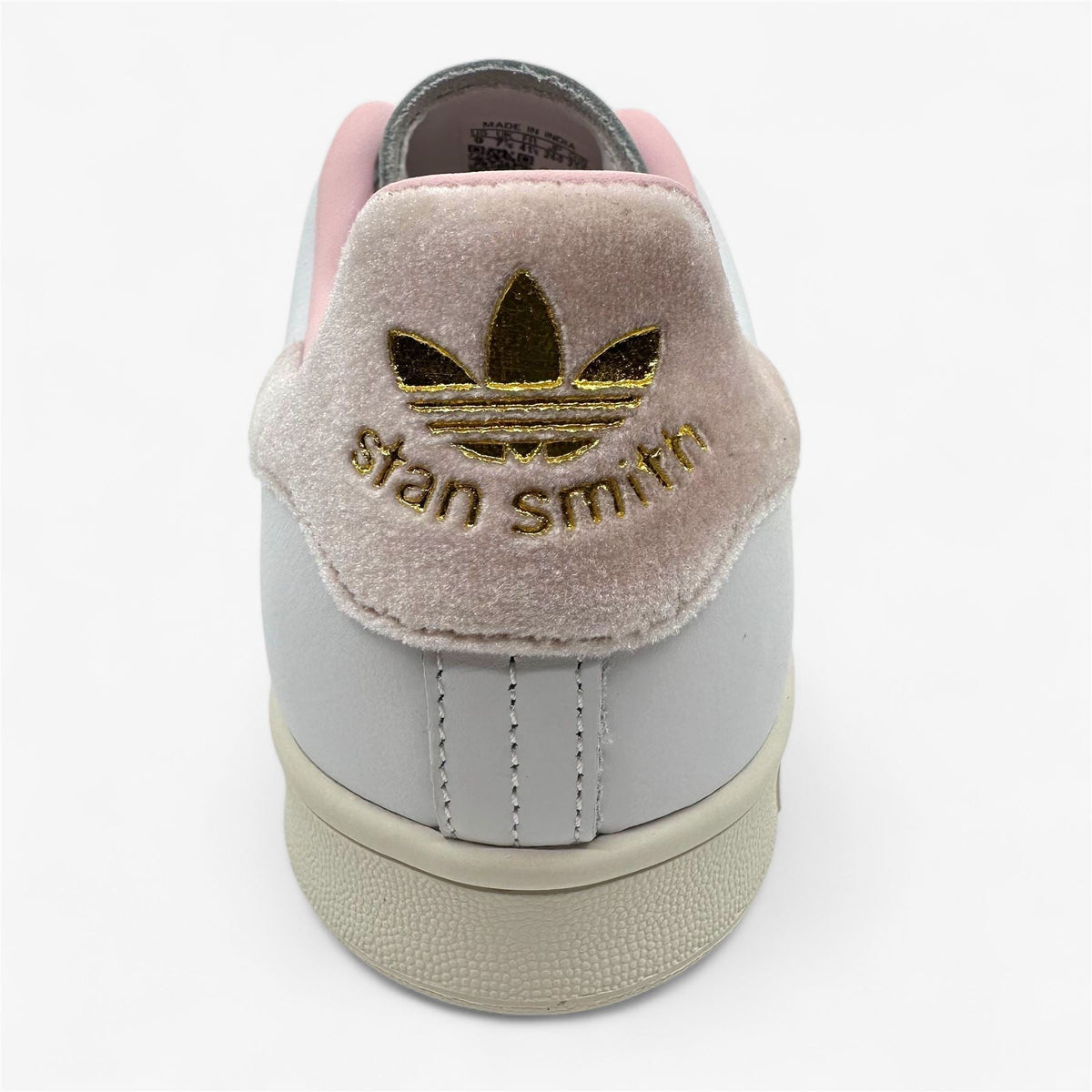 Adidas Stan Smith Cloud White Gold Pink Womens Athletic Sneaker (IF7002)