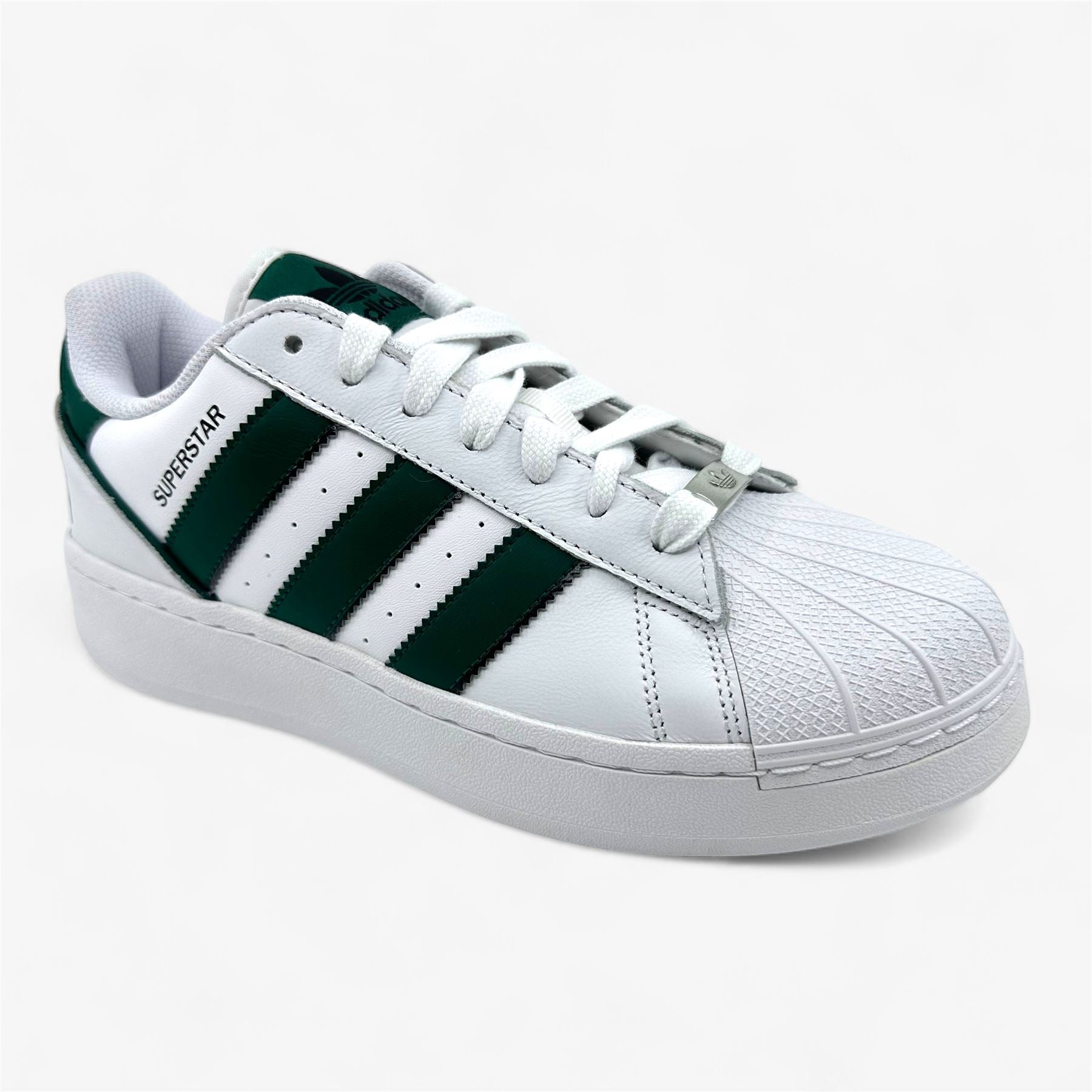 Adidas Superstar XLG White Collegiate Green Mens Athletic Sneaker (IE0760)