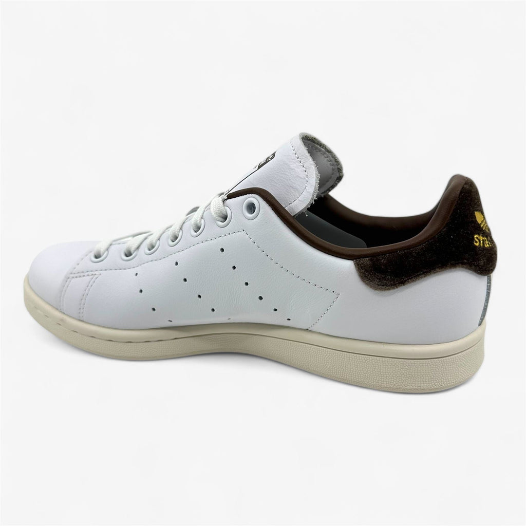 Adidas Stan Smith Cloud White Gold Brown Womens Athletic Sneaker (IF7003)
