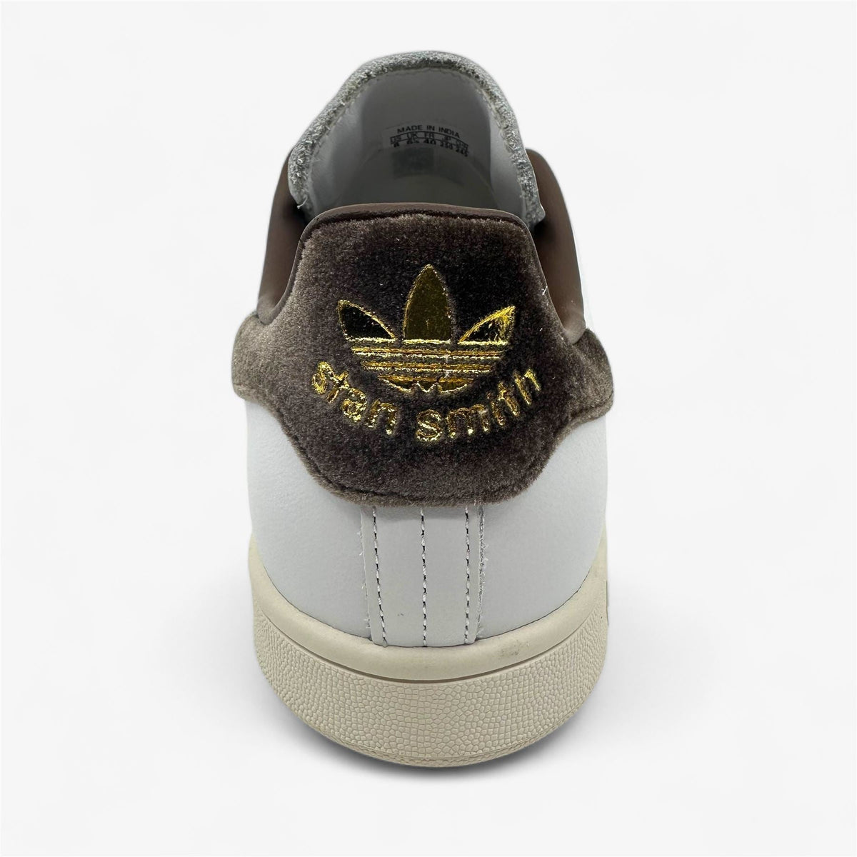 Adidas Stan Smith Cloud White Gold Brown Womens Athletic Sneaker (IF7003)