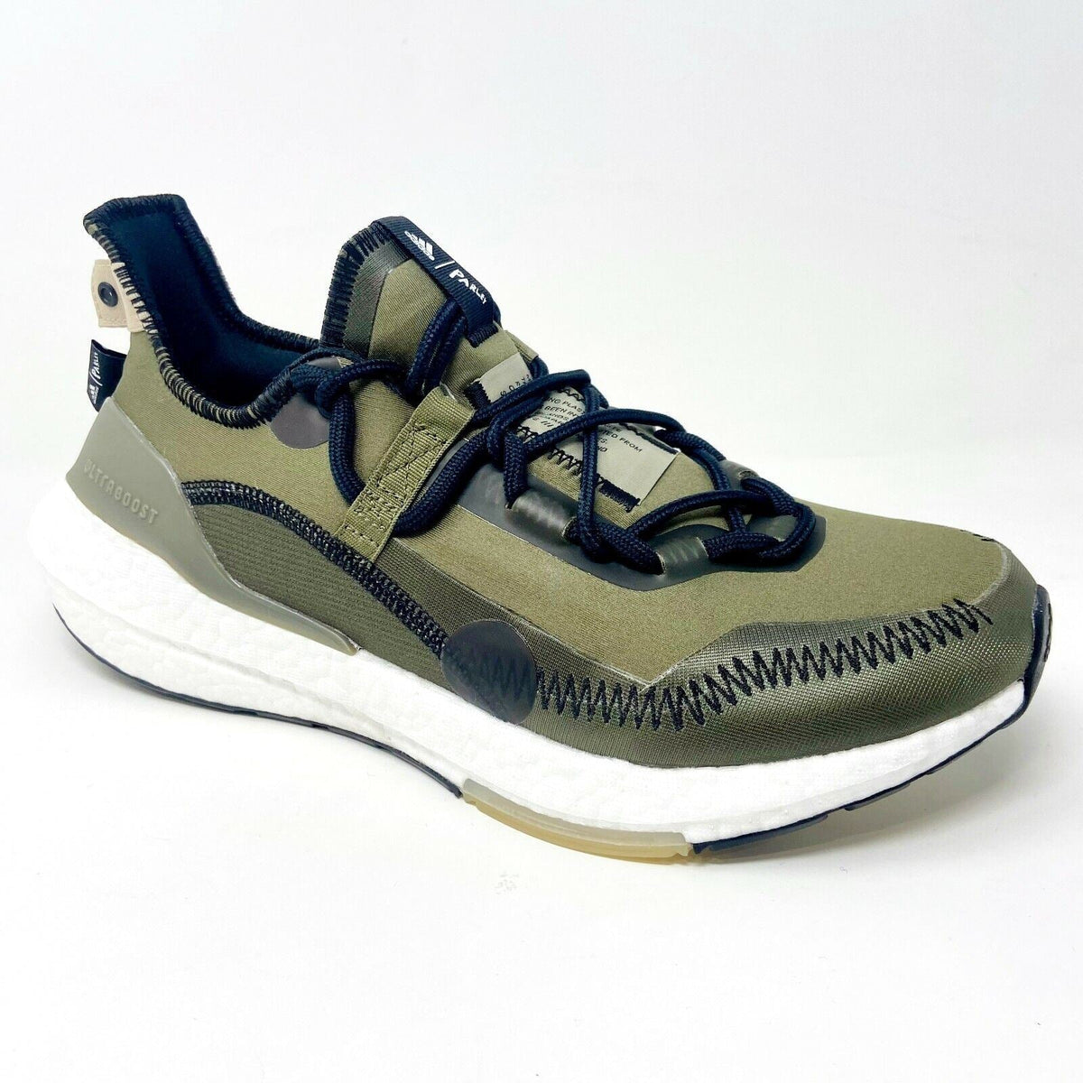 Adidas UltraBoost 21 x Parley Focus Olive Mens Size 8.5 Running Sneakers G55649