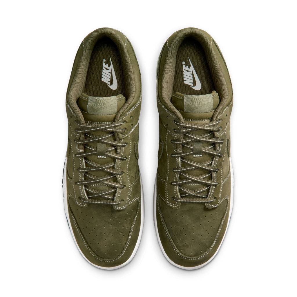 Nike Dunk Low QS "Medium Olive Reverse Stitch" - IO4550-200
