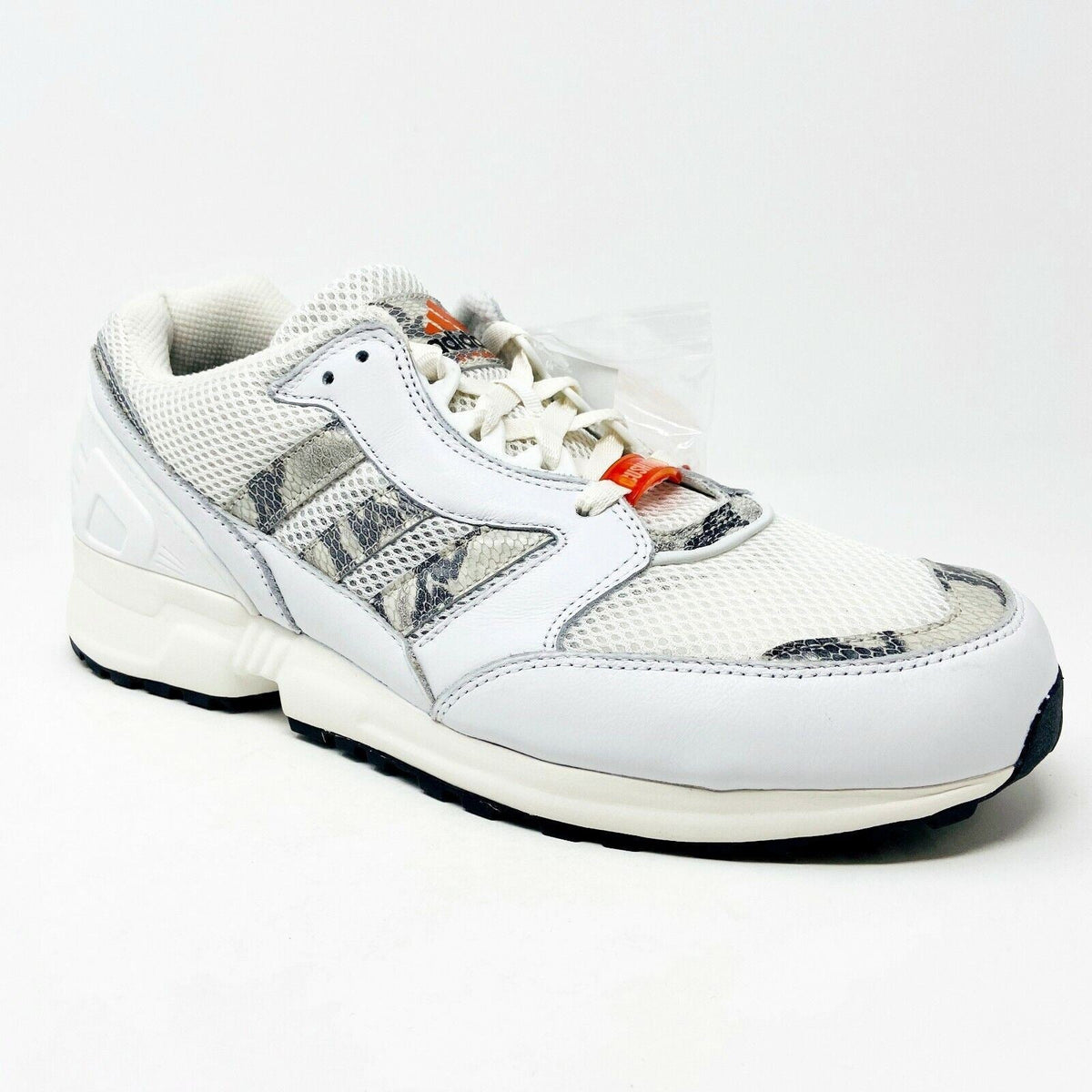 Adidas EQT Running Cushion 91 White Snake Gray Mens Retro Sneakers M25765