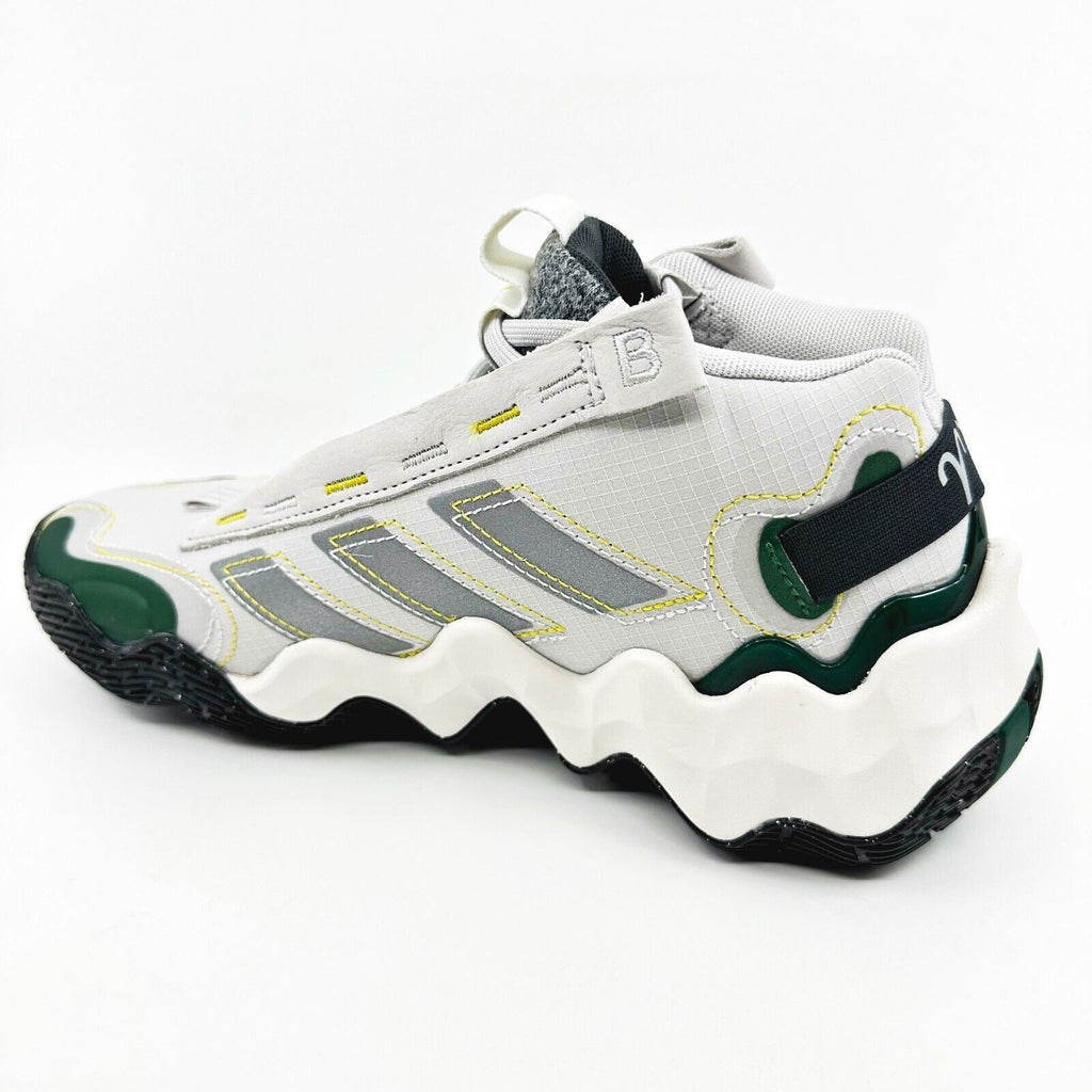 Adidas Exhibit B Mid Candace Gray Green Womens Basketball Sneakers GZ2378