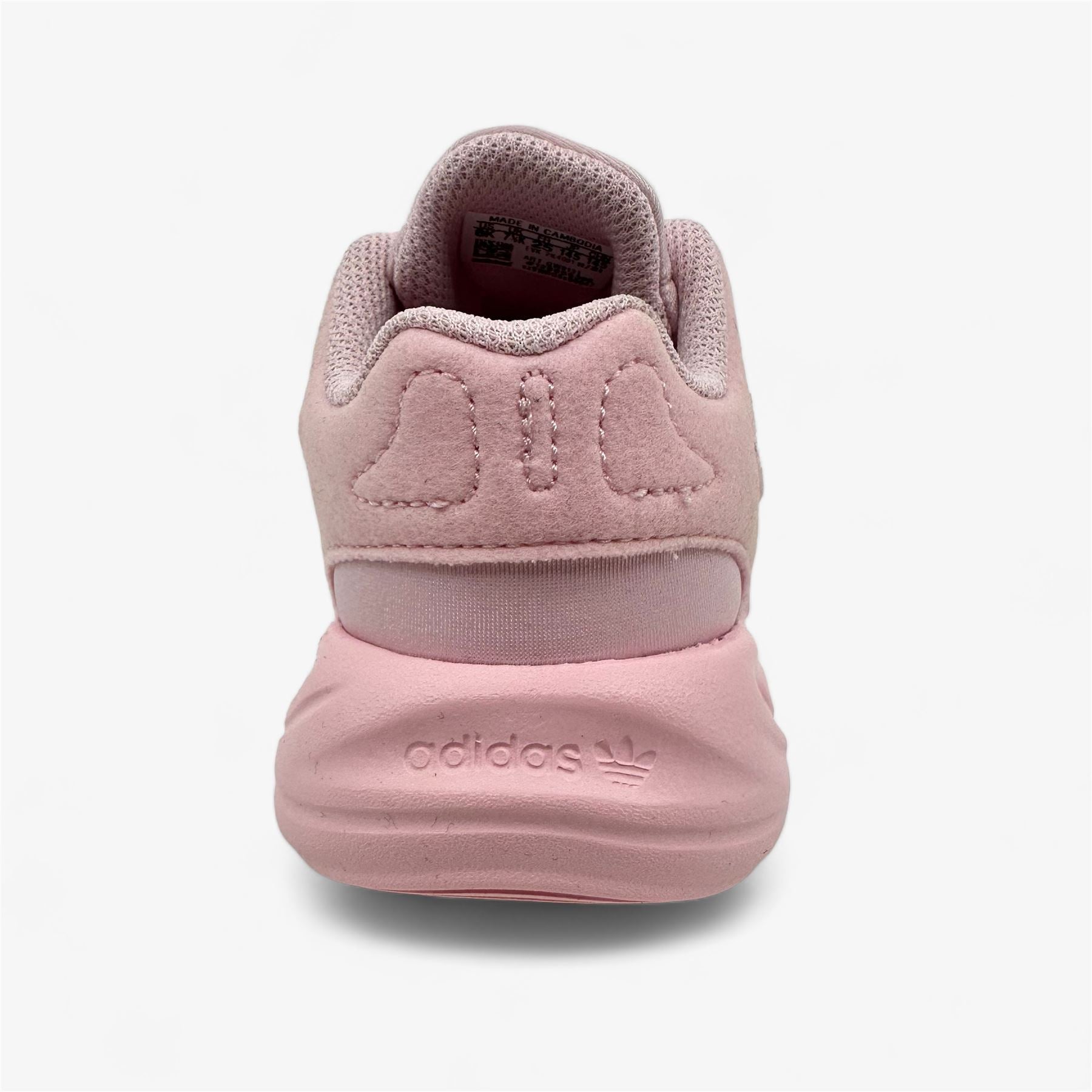 Adidas Ozelia EL Clear Pink Black Toddler Girls Athletic Sneaker (GW8131)