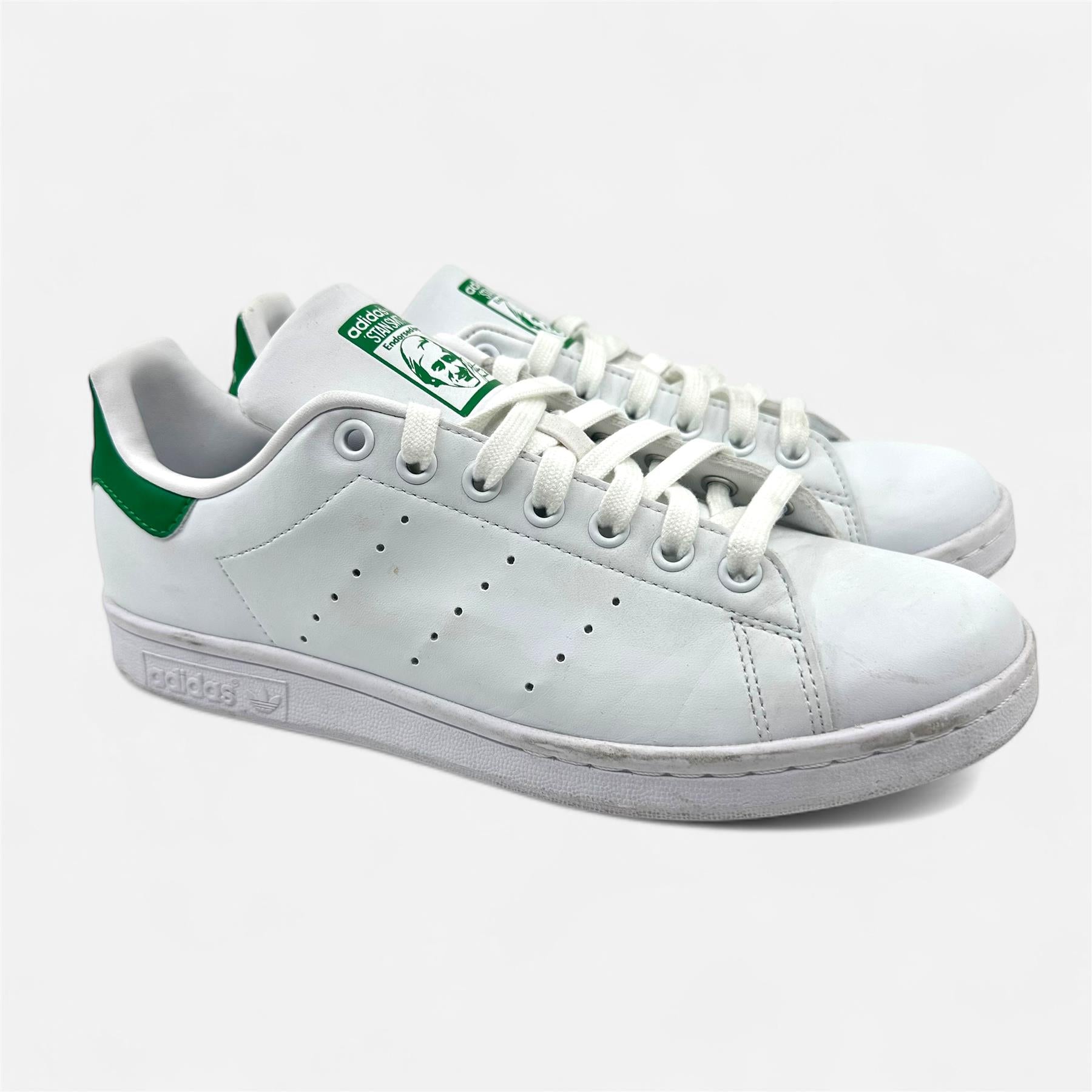 Adidas Stan Smith White Green Mens Size 8.5 Athletic Sneaker (FX5502)