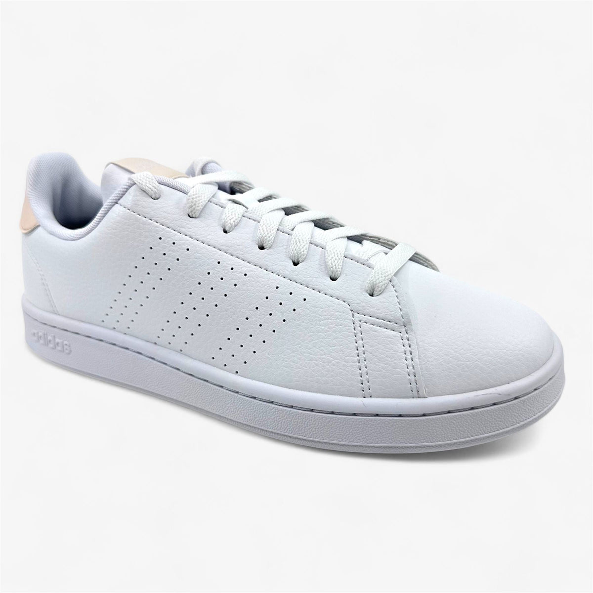 Adidas Advantage White Wonder Quartz Womens Size 9 Athletic Sneaker (ID9652)
