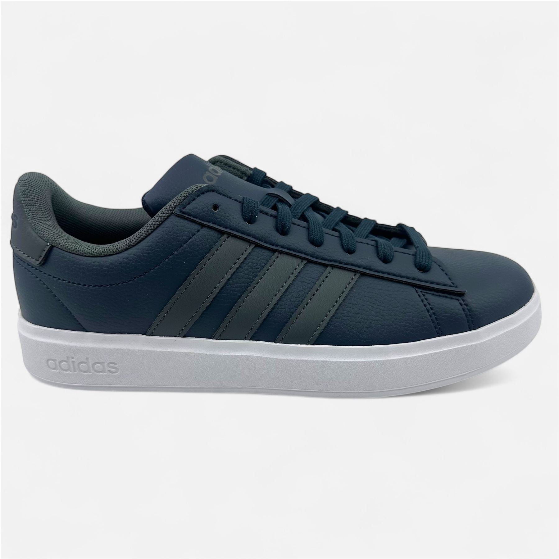 Adidas Grand Court 2.0 Aurora Ink Grey White Mens Athletic Sneaker (IG9226)