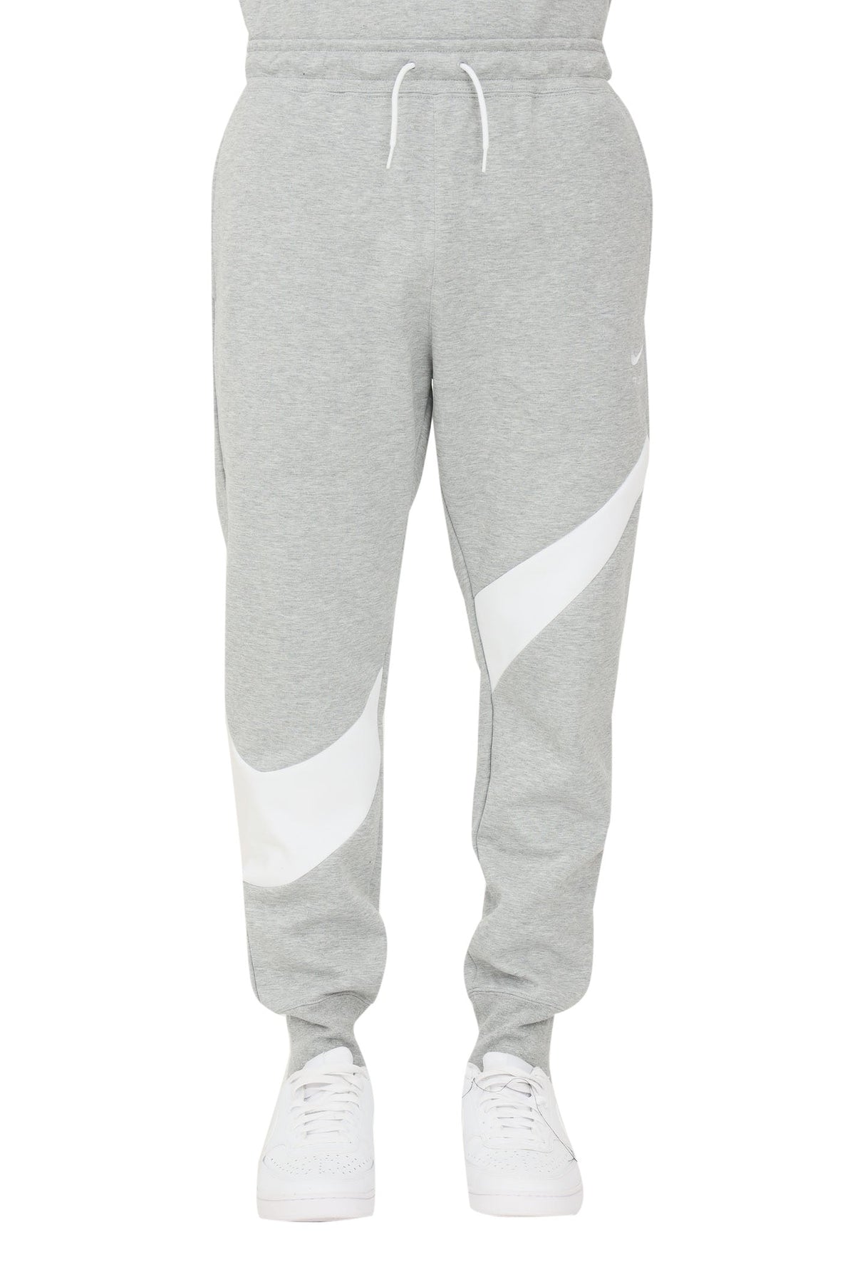 Men's Nike Gray/White Sportswear Swoosh Tech Fleece Pants (DH1023-063)