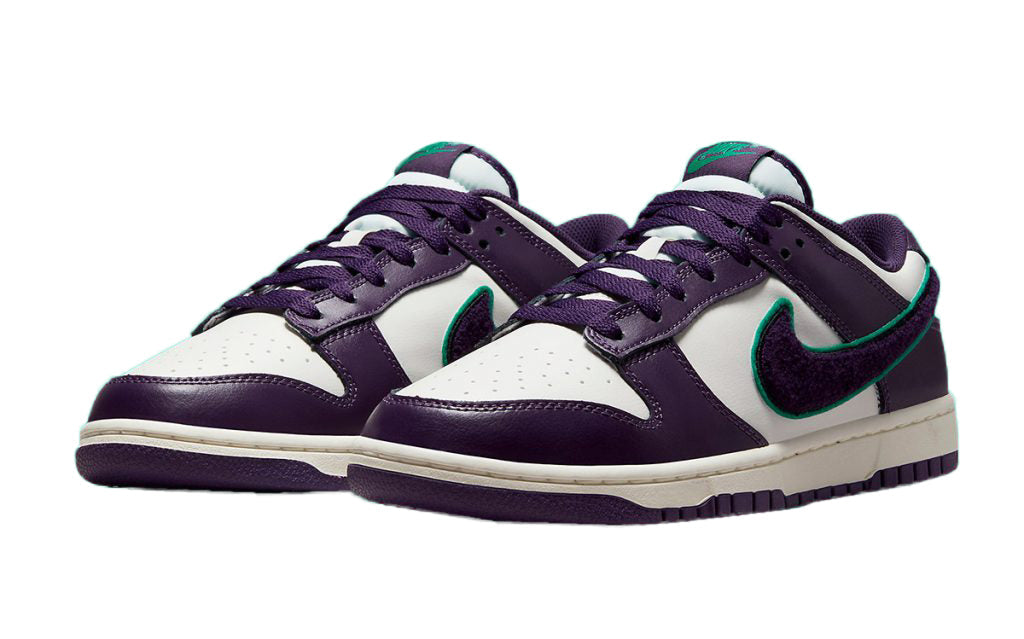 Men's Nike Dunk Low Retro "Chenille Swoosh" Sl/Grand Prple (DQ7683 100)