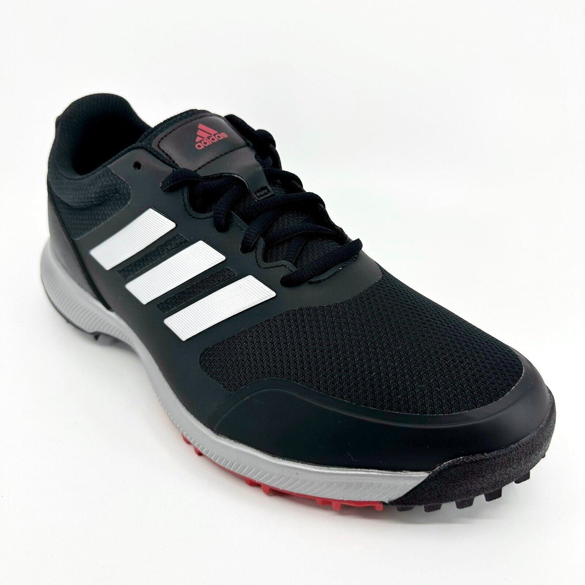 Adidas Tech Response SL Black Silver Scarlet Mens Wide Golf Shoes EG5296
