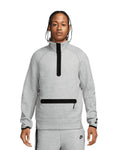 Men's Nike Sportswear Drk Gry Matte Slvr Tech Fleece Half Zip Sweatshirt (FB7998 063)