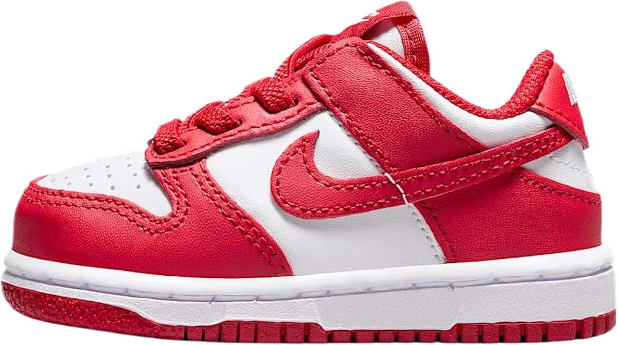 Toddler's Nike Dunk Low White/University Red-White (FB9107 119)