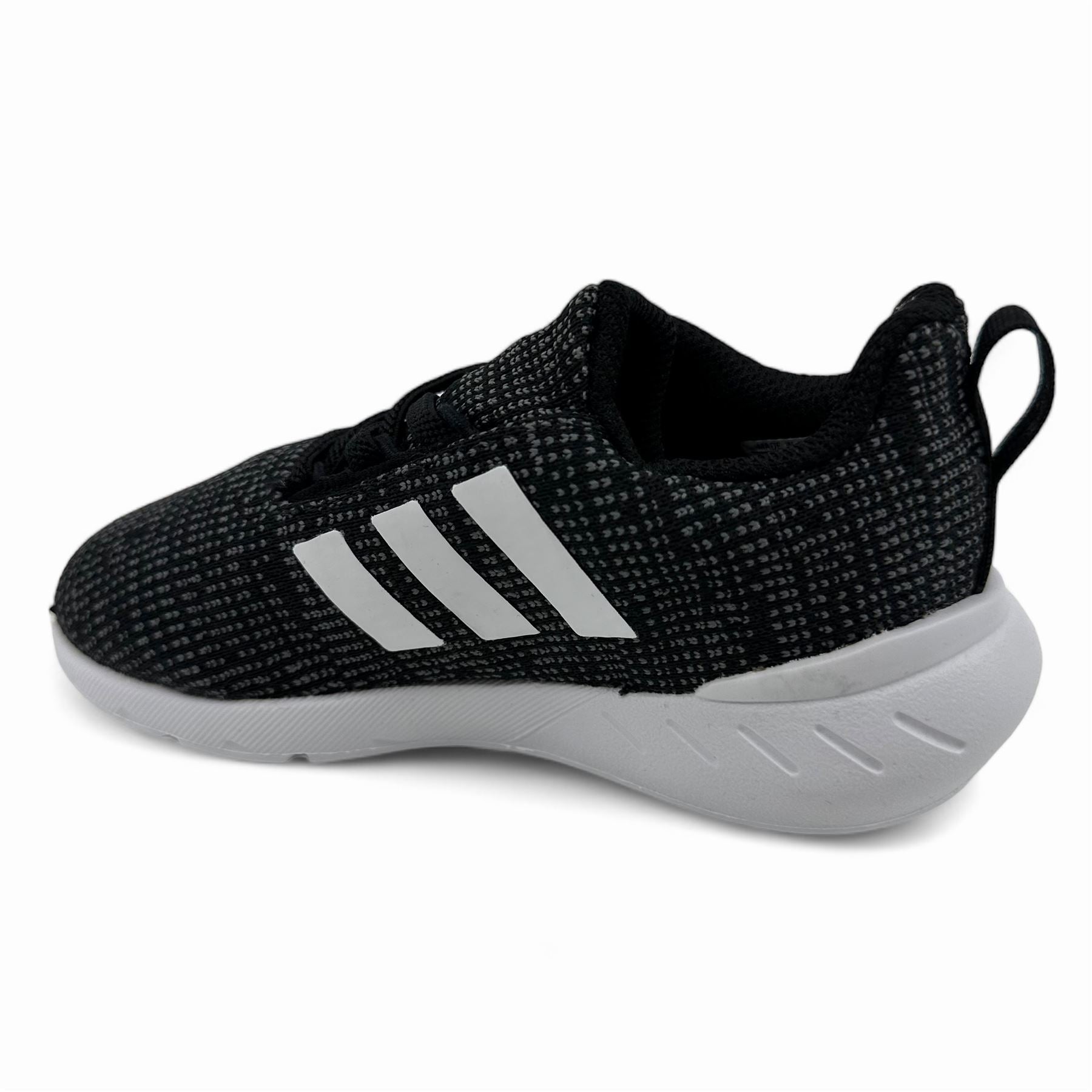 Adidas Swift Run 22 EL Black White Baby Toddler Athletic Sneaker (GW8184)