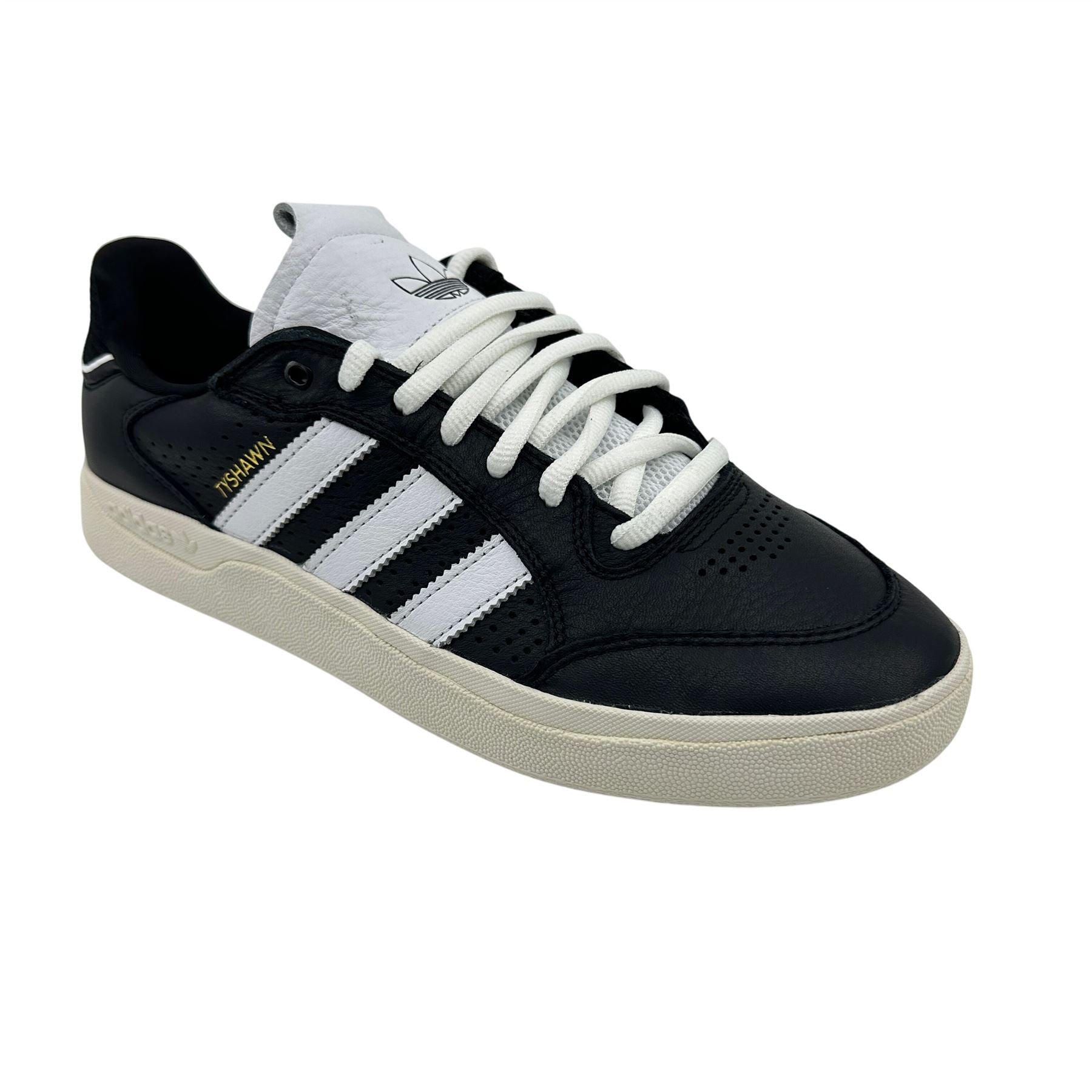 Adidas Tyshawn Low Black Cloud White Mens Athletic Sneaker (JQ1137)