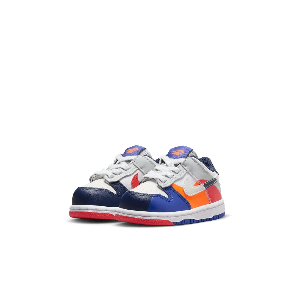 Toddler's Nike Dunk Low SE White/White-Light Silver (FV2964 100)